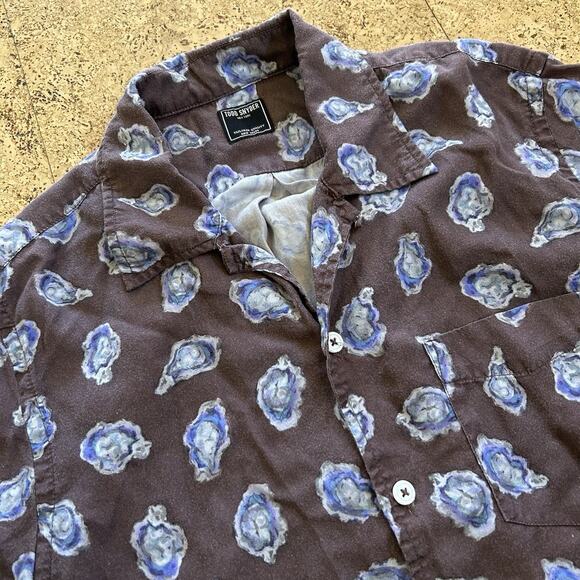 Todd Snyder Floral Camp Collar Tencel Short Sleeve Button Up Shirt Medium - Picture 2 of 6